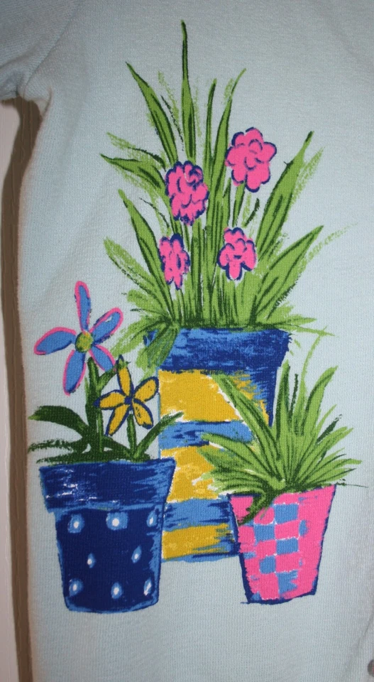 Cardigã Onque Casuals suéter jardineiros vasos de flores tamanho pequeno feito em Hong Kong - Imagem 3 de 4