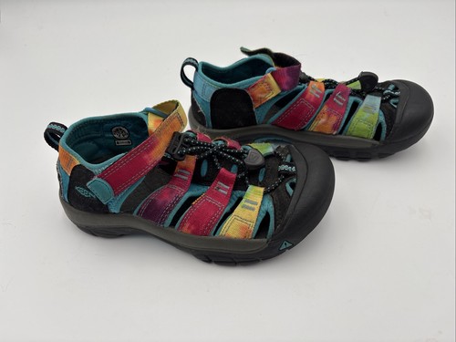 Keen Newport H2 - Rainbow Tie Dye Sandals Size US 1/EURO 32/33 EUC - Picture 2 of 6
