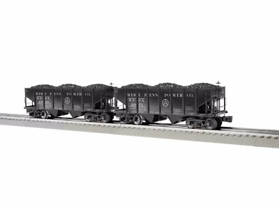 Lionel Trains 2226980 West Penn Power 2-Bay Hopper 2-Pack, O Gauge, NIB