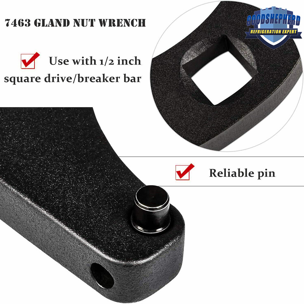 1266/7463 Spanner Tool Land Nut Wrench Adjustable For Hydraulic Cylinder Black E - Foto 11