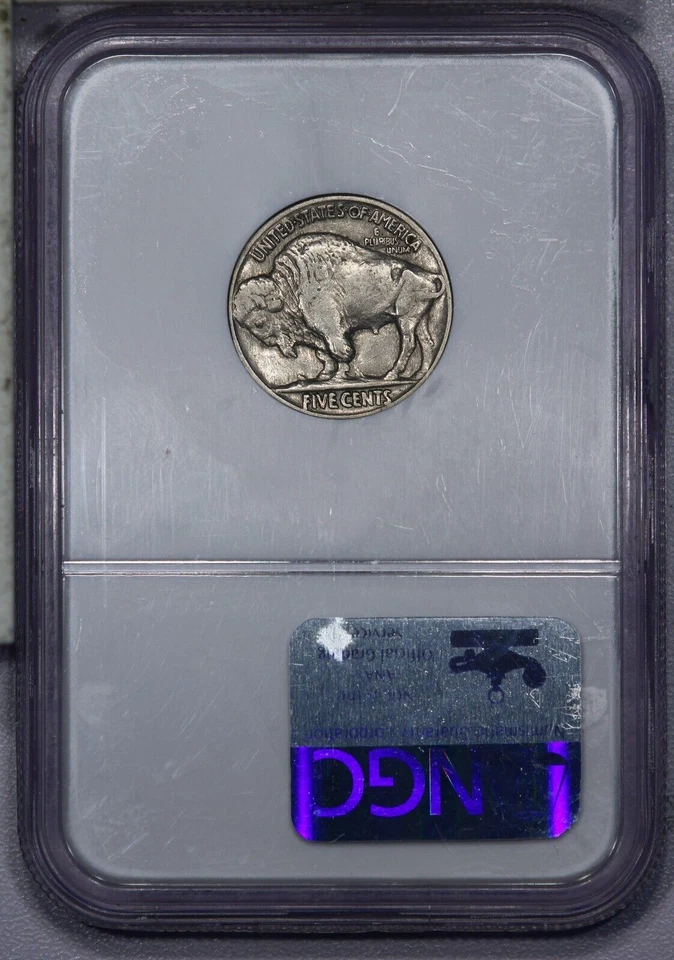 1935 Buffalo Nickel 5c NGC XF45 EF45 DDR FS-018 LB - Image 2 of 2