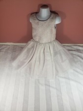 Girls Pippa  Julie Pale Pink Beige Shimmer Wedding Tulle Party Fancy Dress 4