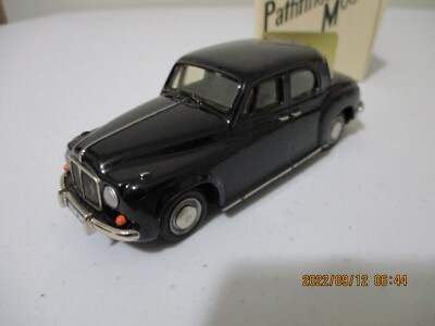 Miniature Pathfinder Models 1/43 – Rover 90 1956 – Noir – Édition Limitée 1/600 – Essuie-glaces Gravés