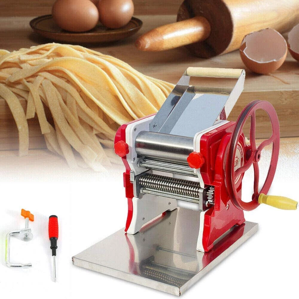 Fresh Pasta Noodle Maker Roller Machine Manual Noodle Machine