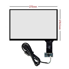 Capacitive Touch Screen USB Control Card 275x178mm Plug and Play 12.1inch