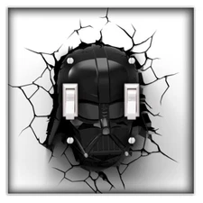 Darth Vader Decorative Double Toggle Light Switch Cover Wall Plate Cover