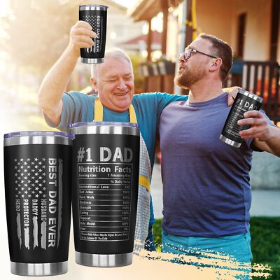 Gifts for Best Dad Ever Men Husband Grandpa Fathers Day Birthday Coffee Tumbler