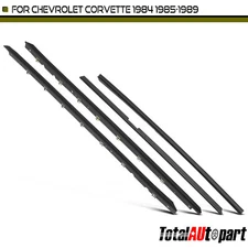 4Pcs Window Sweep Weatherstrip Felt Seal Kit for Chevrolet Corvette 1984-1989