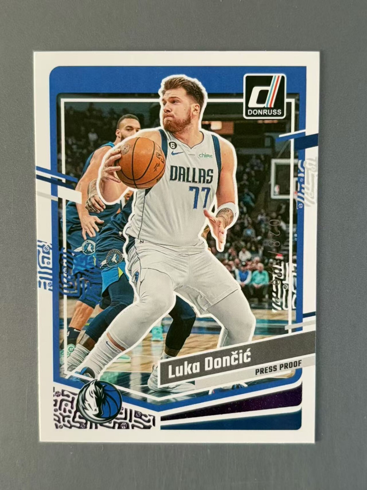 Luka Doncic 2023-24 Panini Donruss Prss Proof Purple /199 #141