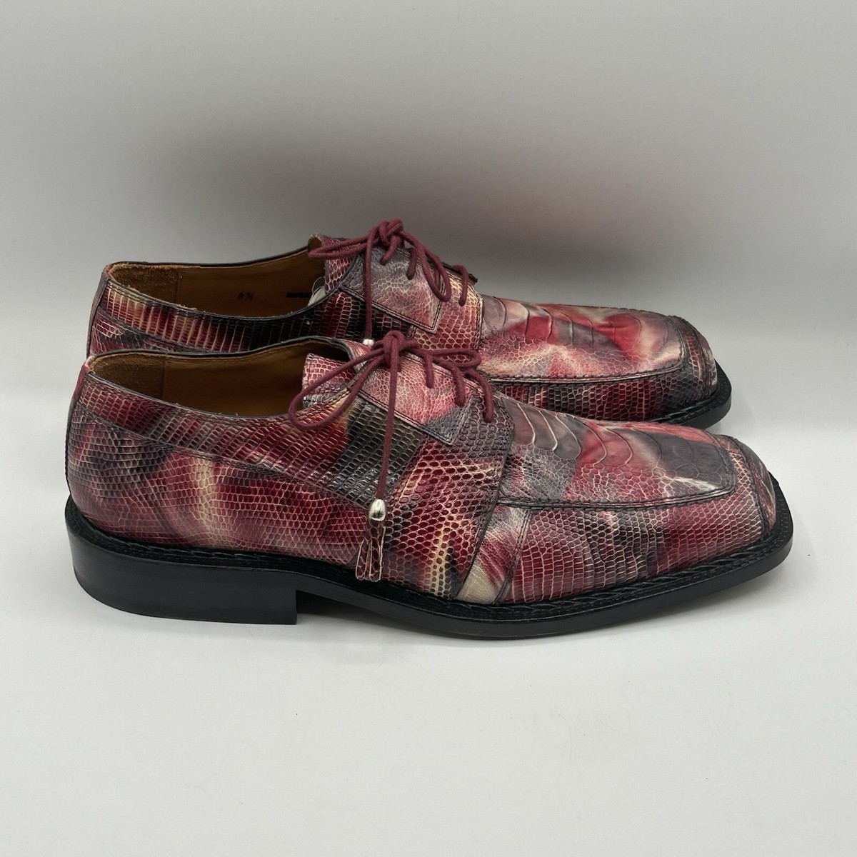 NEW SlickExotica Mens Ostrich & Lizard Leather Dress Shoes  display picture 1