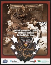 Montreal Canadiens Promo Photo Signed Henri Richard Charlie Hodge Yvon Lambert !