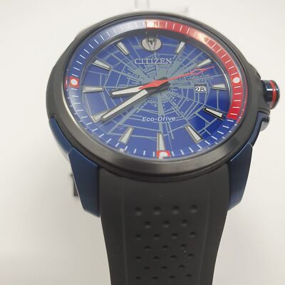CITIZEN Marvel Spider-Man Eco-Drive AW1156-01W Black Men
