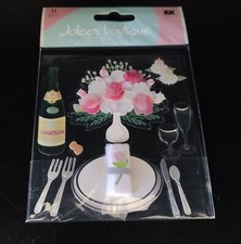 Jolee's WEDDING TABLE SETTING Scrapbooking Stickers SPJB612 2009 - VERY RARE