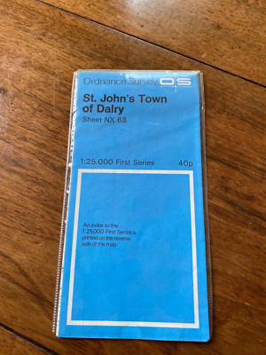 Vintage Ordnance Survey 2.5 Inch Map Sheet NX 68 St John's Town of Dalry