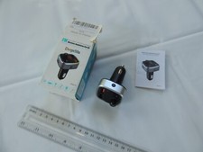 Bluetooth 5.0 Car FM Transmitter QC3.0 Wireless Car Adapter w/ hands free call