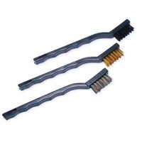 3-Tlg. Mini BüRstensatz DrahtbüRsten Nylon Stahl Messing 40Mm Kfz ZüNdkerzen