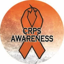 CRPS RSD Awareness Ribbon Sparkle Vinyl Car Window Wall Sticker Decal Gift