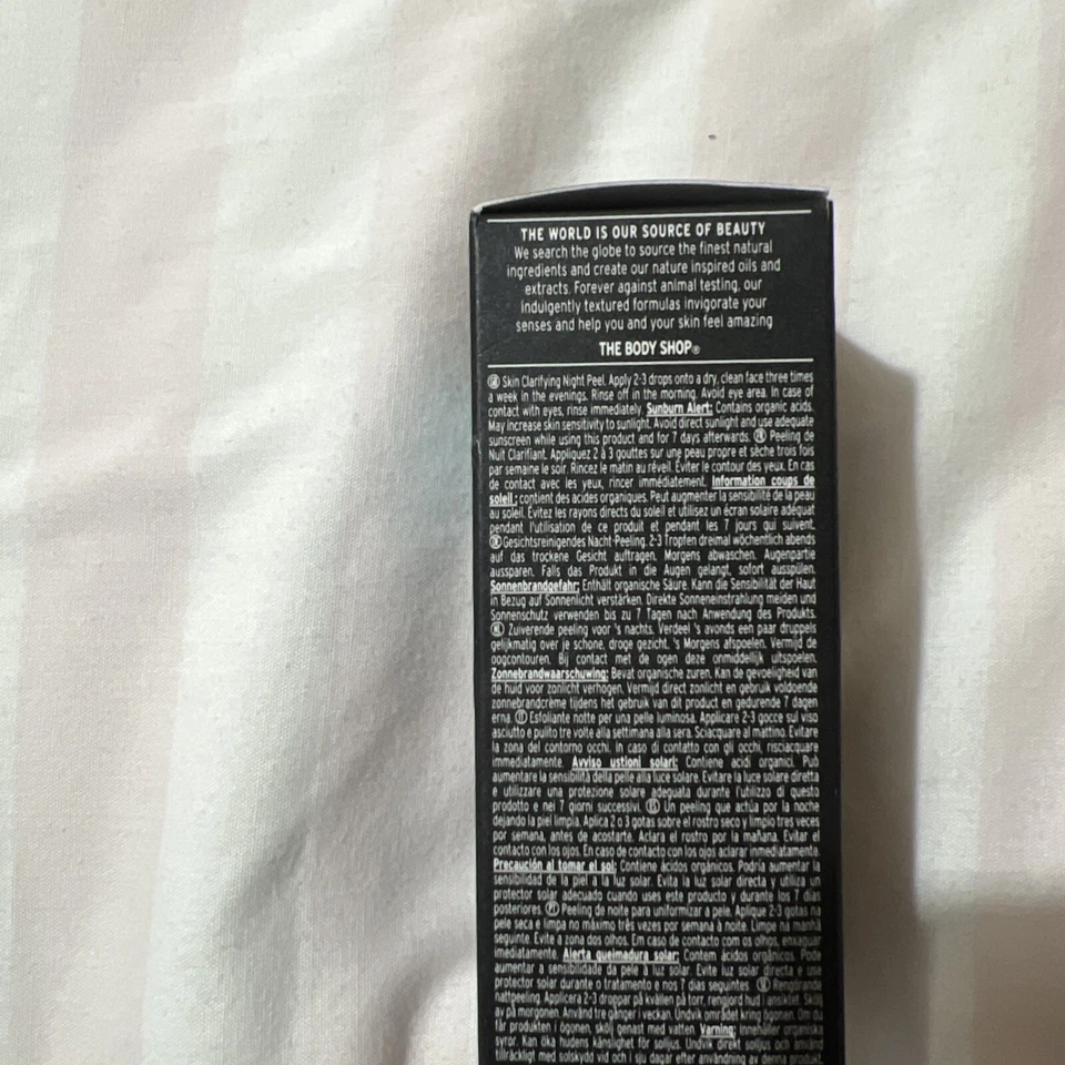 The Body Shop Himalayan Charcoal Night Peel 30ml Vegan New RRP £24 - Image 2 of 4