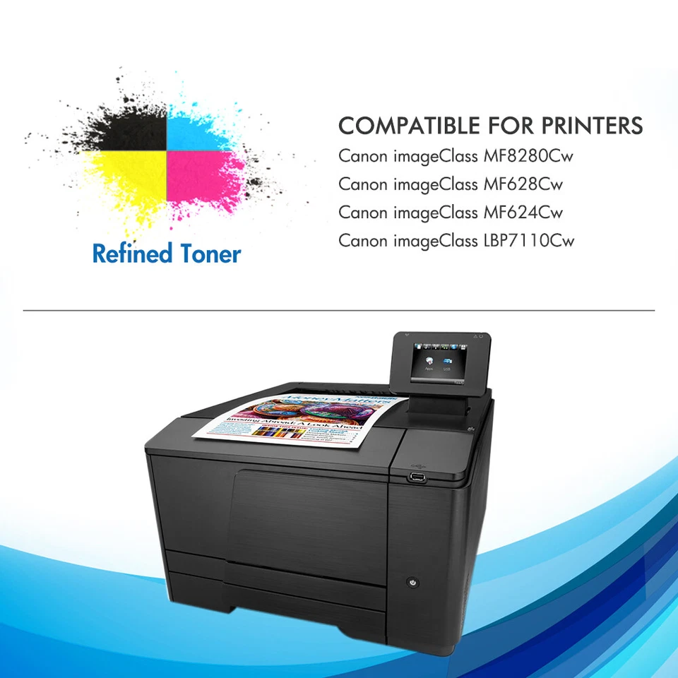 5PK Toner Compatible for Canon 131 imageCLASS LBP7110CW MF8280CW MF624CW MF628CW - Image 2 of 4