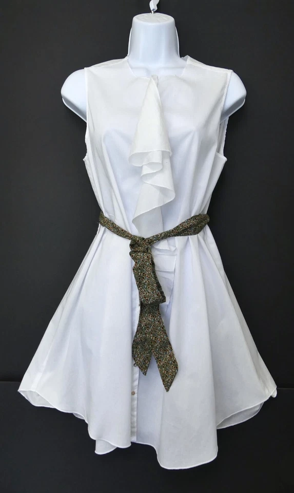 Belle Robe ACOTE (Cotelac), coton blanc, Taille 36, TBE - Photo 2/4