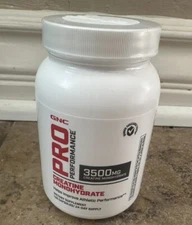 GNC Pro Performance Creatine Monohydrate 3500mg - 120 Capsules, Helps Improve
