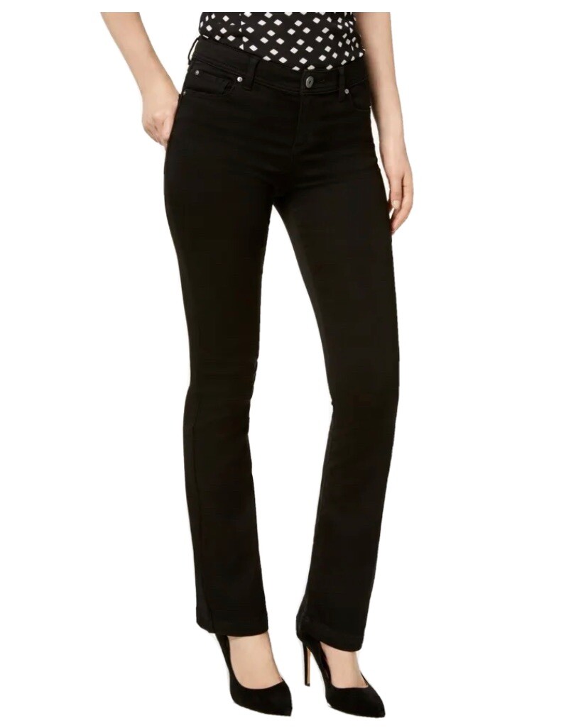 INC Women's Incfinity Skinny Bootcut Black Jeans Size 6 NWT eBay