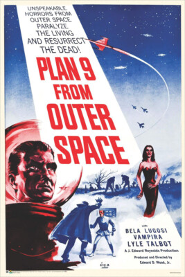 Plan 9 From Outer Space Classic Movie Poster 24'' x 36''