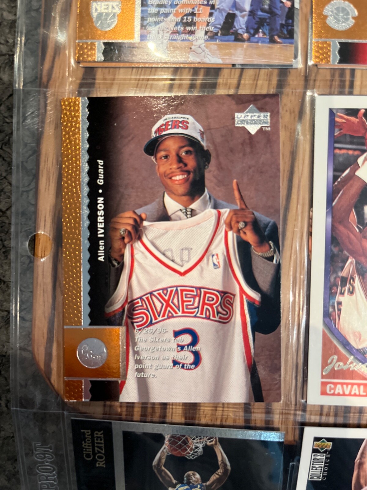 1996 Upper Deck Allen Iverson #91 Rookie RC HOF