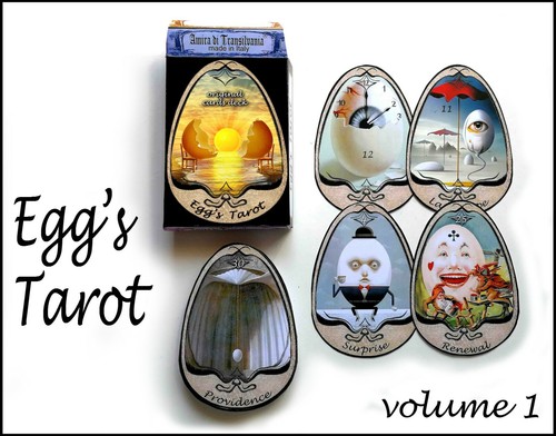 eggs tarot card cards deck oracle giude book witchcraft vintage egg collectible - Picture 2 of 12