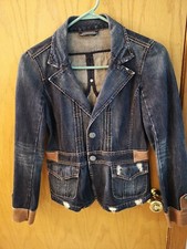 Levi's denim blazer vantage . size xxs