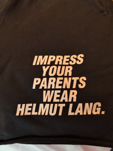 HELMUT LANG IMPRESS YOUR PARENTS WEAR HELMUT LANG SHORTS BLACK SIZE MEDIUM... - Picture 2 of 10