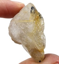 Rutilated Quartz Crystal Natural Rough 17.6 grams Brazil