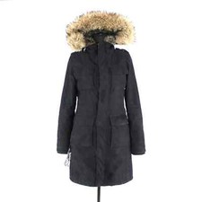 Tna Aritzia Niseko Faux Fur Lined Hooded Black Mid Length Parka Coat S Jacket