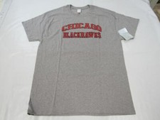 New Chicago Blackhawks Mens Size M Medium Majestic Gray Shirt