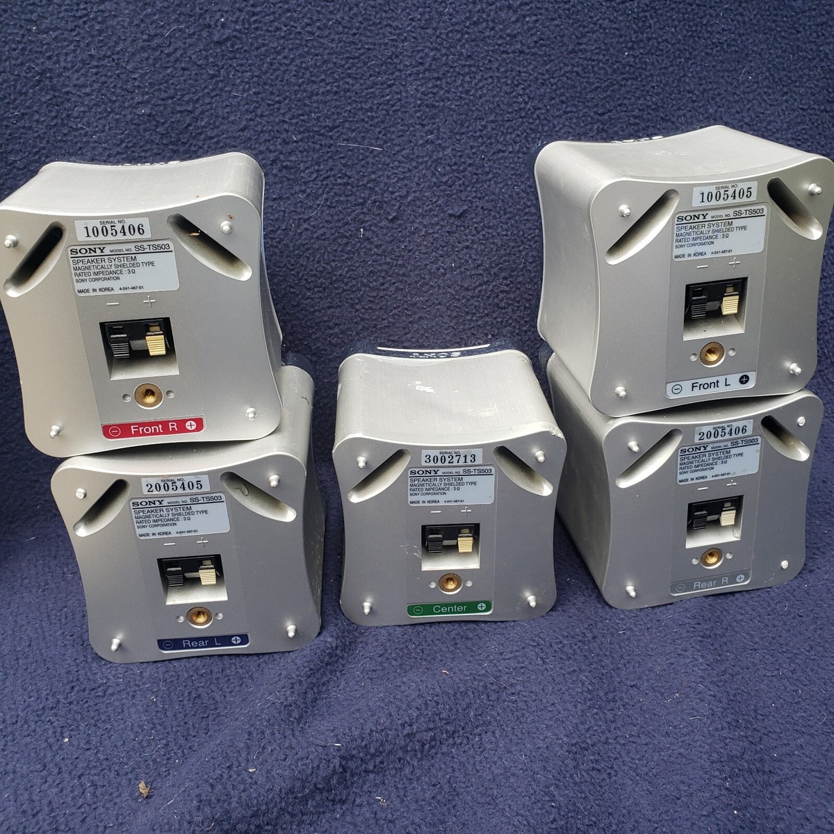 5-Pc SONY SS-TS503 Speaker System. Pre-owned | eBay