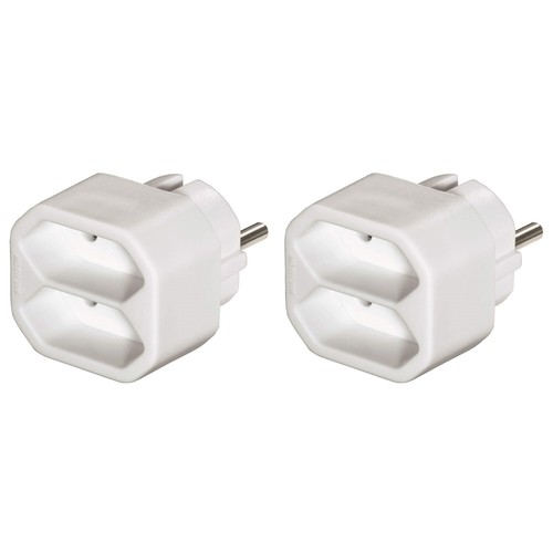 2X Hama Multi-Prise 2-Fach Adaptateur T-Verteiler - Photo 2/6