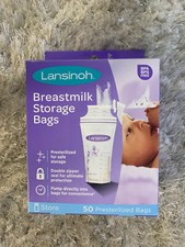 Lansinoh Breastmilk Freezer Storage Bags BPA BPS Free 50 Count New in Box