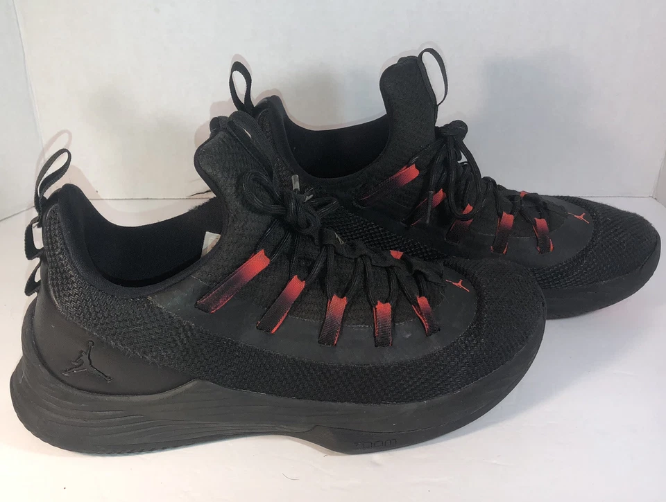 Mens NIKE AIR JORDAN AH8110-023 Ultra Fly 2 Black/Infrared size 9 Sneakers - Image 2 of 4