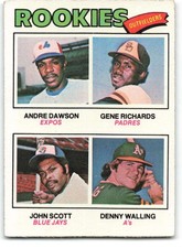 1977 Topps #473 Andre Dawson/Gene Richards/John Scott/Denny Walling EX ID:299348