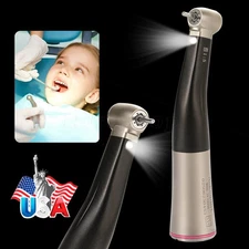 Dental 1:5 Increasing Contra Angle Optic LED Handpiece Fit Electric Motor Standa