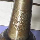 Richlube Motor Oil Glass Bottle Metal Spout One Quart Advertising Can — photo 2