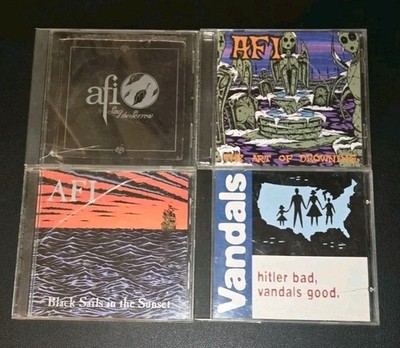AFI Art of Drowning Black Sails in the Sunset Sing Sorrow Nitro Records CD Lot +