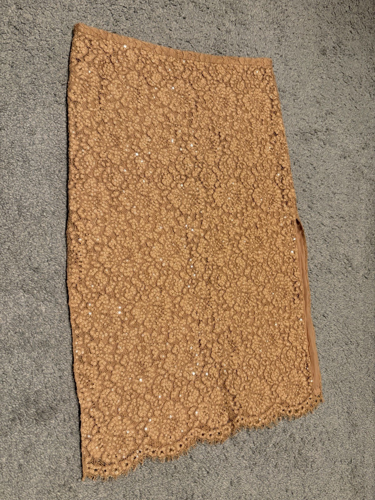 Michael Kors Collection New Corded Lace Sequin Embroidered Midi Skirt 8 $4,290.0 thumbnail 4