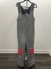 Vintage Ski-Doo Sno Gear Gray Bib Overalls Insulated Snow Pants Men's Medium