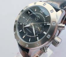 Mercedes Benz Ladies Women's Classic Car Accessory Swarovski Chronograph Watch