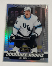2024-25 O-Pee-Chee Platinum Marque Rookie Aku Raty Utah Mammoth Rainbow #211