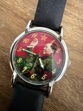 Seltene Vintage Mao Zedong Armbanduhr – Handaufzug mit Winkfunktion