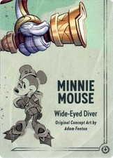 Disney Lorcana Minnie Mouse - Wide-Eyed Diver Puzzle Insert Bottom Right NM