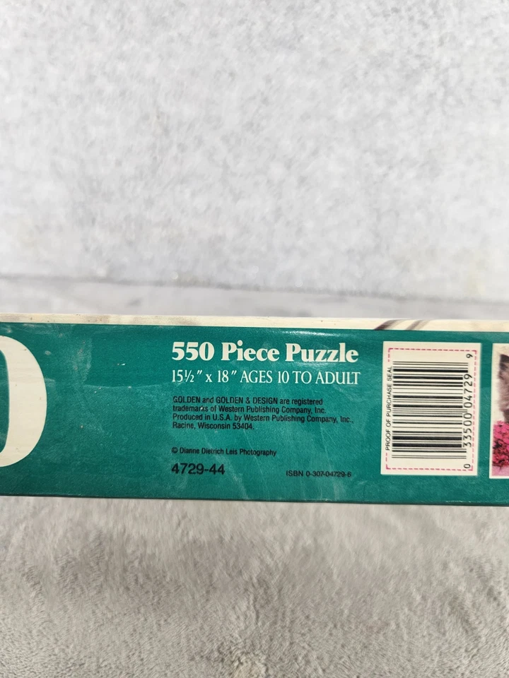 Vintage Kittens and Flowers 550 Piece Jigsaw Puzzle by Golden - SEALED - Image 2 of 3