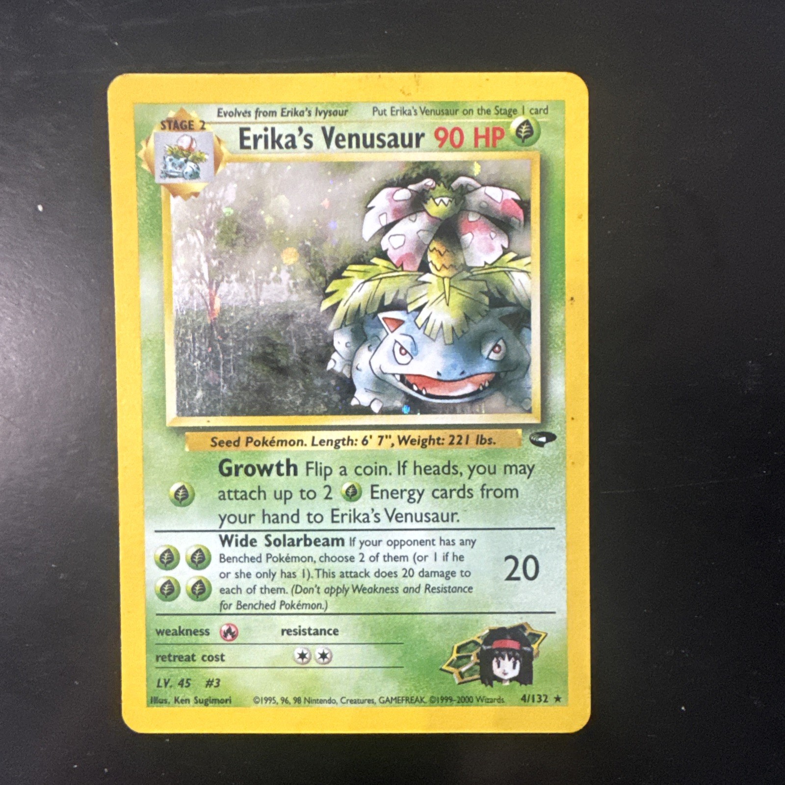Pokemon Cards: Gym Challenge Rare Holo: Erika's Venusaur 4/132